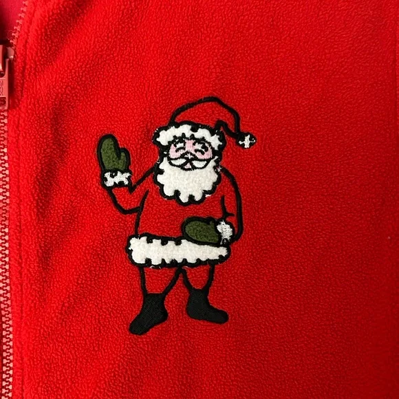 Nick & Nora Adult One Piece Pajama Jumpsuit with Santa Design Size L - Picture 3 of 7